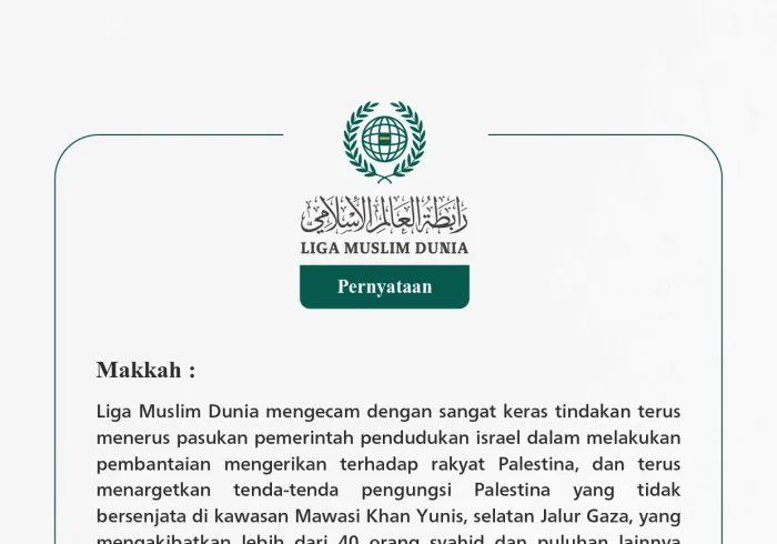 Pernyataan dari Liga Muslim Dunia: