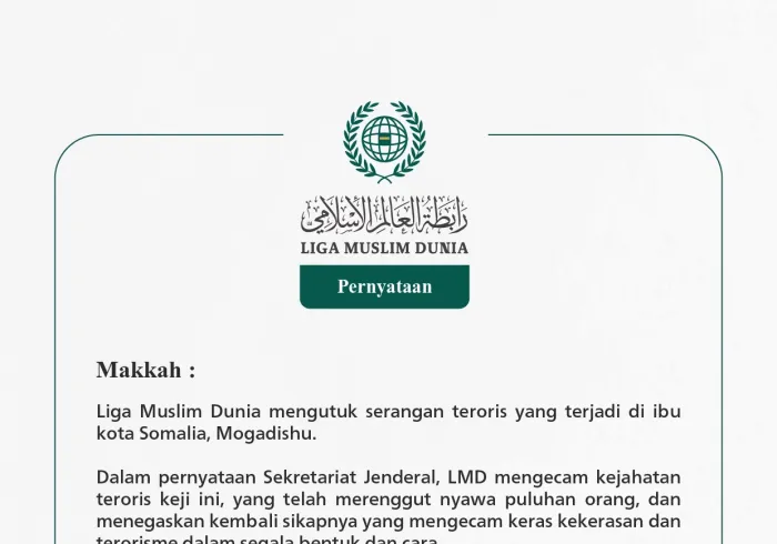 Pernyataan dari Liga Muslim Dunia: