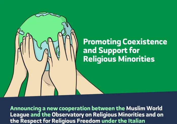 The Muslim World League will be working with the Observatory on Religious Minorities and on the Respect for Religious Freedom in Italy to support a joint mission of peace, harmony