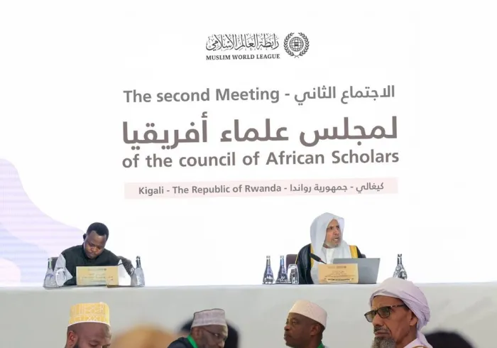 Yang Mulia Sekretaris Jenderal LMD, Ketua Organisasi Ulama Muslim, Syekh Dr.Mohammed Alissa  , memimpin Pertemuan Kedua Majelis Ulama Afrika yang diselenggarakan oleh Republik Rwanda
