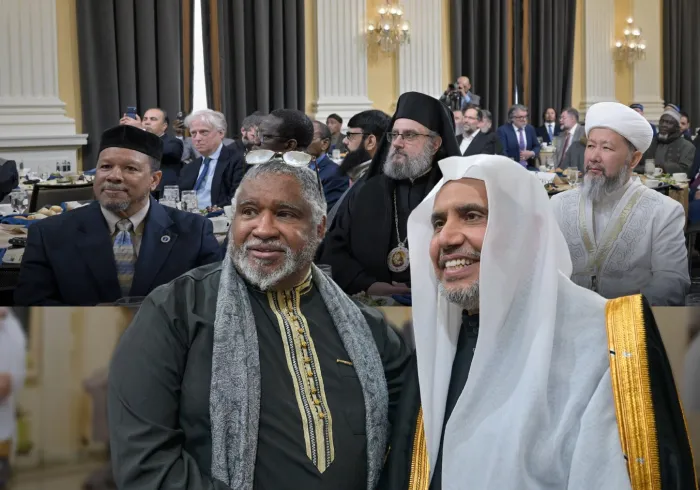 ‏"القياداتُ الإسلاميّةُ" التي حضرت حفل تكريم معالي الأمين العام من قبل الأعضاء: "الديمقراطيين" و"الجمهوريين" في الكونغرس الأمريكي لجهوده في "مكافحة الكراهية" و"تعزيز التعايش بين المجتمعات الدينية"، معتبرةً ذلك تكريماً لها، ودعماً قوياً لمواجهة حملات: "الإسلاموفوبيا":