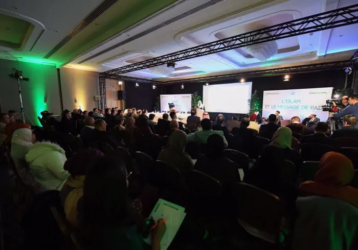 Le SG au congrès (L'Islam et le message de paix) organisé par la LIM à Strasbourg :"La paix est un terme très présent en Islam" ; en présence de personnalités religieuses, politiques, parlementaires et intellectuelles