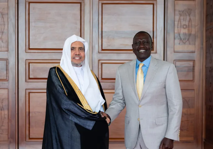 د.العيسى التقى رئيس الوزراء في مقر الحكومة بنيروبي  رئيس جمهورية كينيا يستقبل الأمين العام لرابطة العالم الإسلامي 