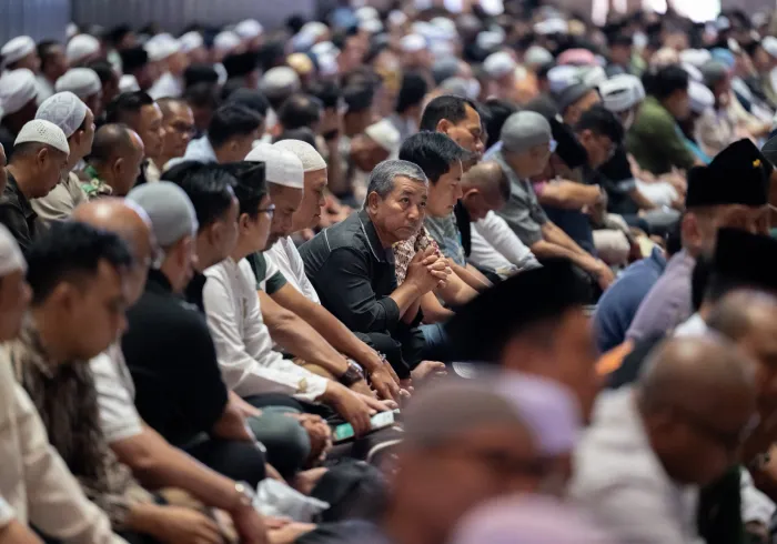 Le Secrétaire général cheikh Mohammed Al-Issa, aujourd’hui depuis la chaire de la mosquée Istiqlal en Indonésie