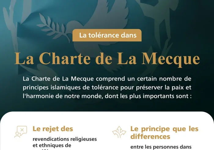 La Charte de La Mecque comprend des fondements islamiques de tolérance qui sont essentiels pour la paix des sociétés.