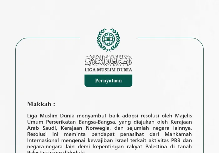 Pernyataan dari Liga Muslim Dunia: