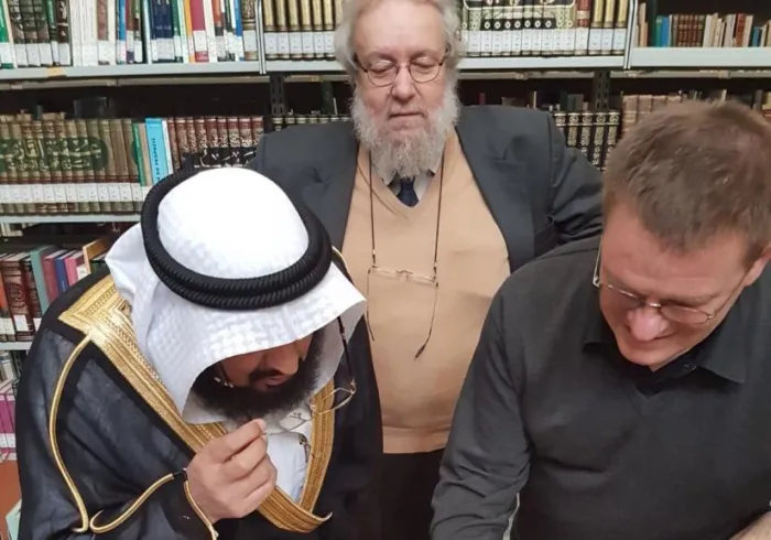 ‏قام فضيلة مدير مكتبنا في إيطاليا د.عبدالعزيز سرحان بزيارة للمعهد البابوي للدراسات الإسلامية والعربية تلبية لدعوة مدير المعهد السيد فالنتينو