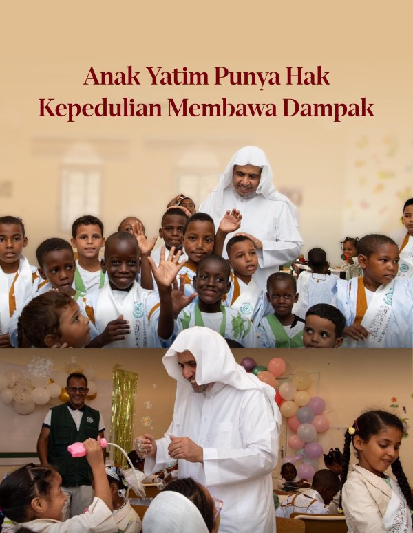 Liga Muslim Dunia memberikan perhatian khusus kepada anak-anak yatim di berbagai negara di dunia, melalui program-program sosialnya yang berkontribusi dalam memenuhi kebutuhan dasar mereka, serta mendukung pendidikan dan pengayoman bagi mereka