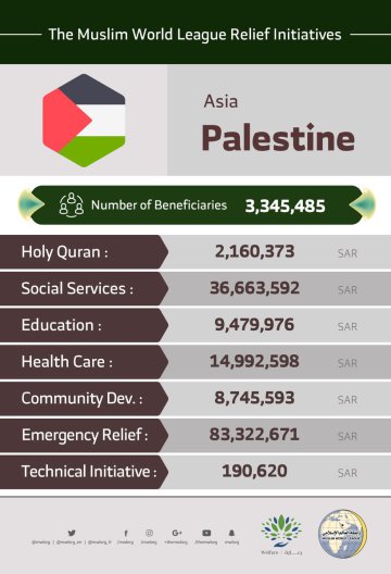 The MWL initiatives in Palestine