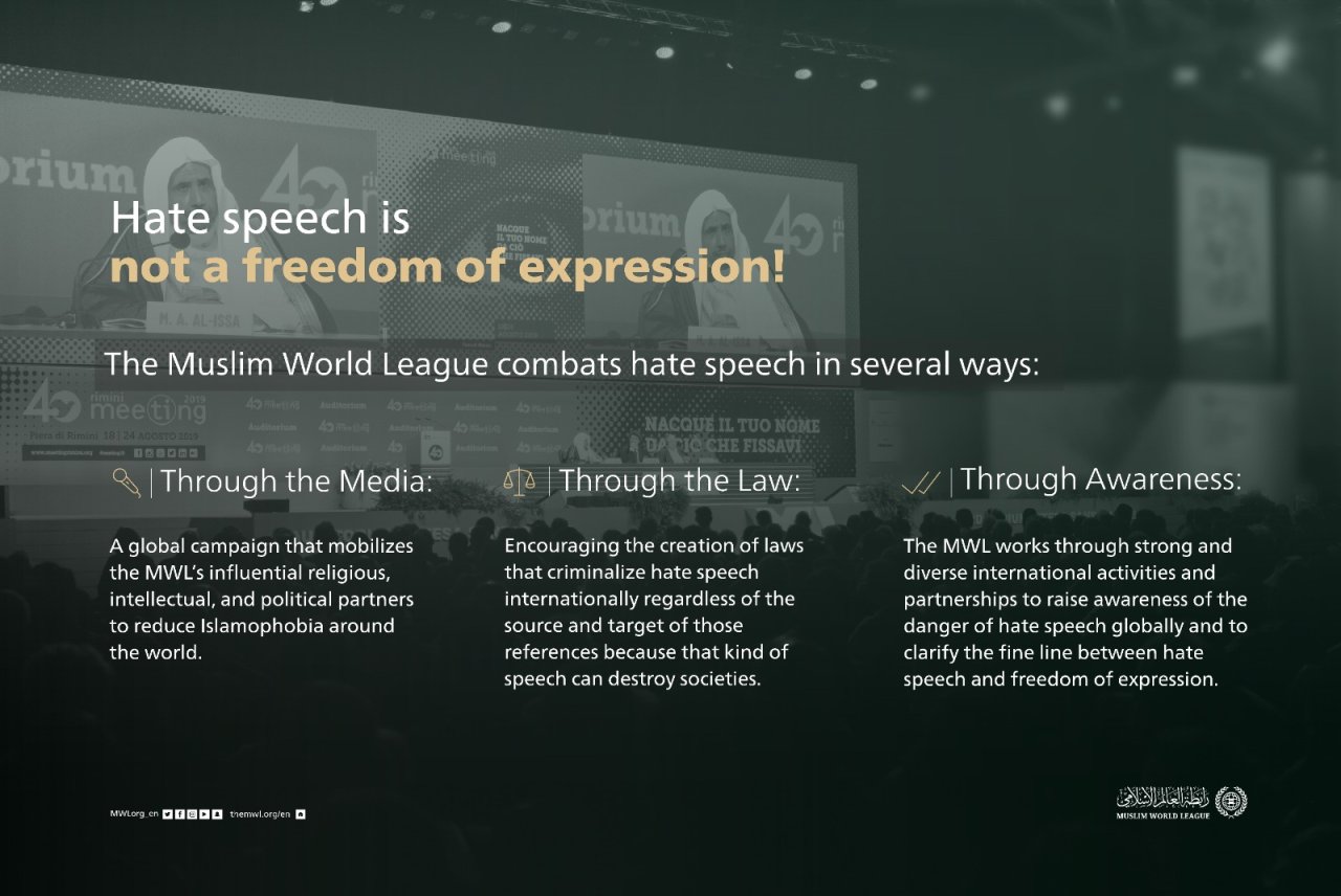 Hate speech is not freedom of expression! 