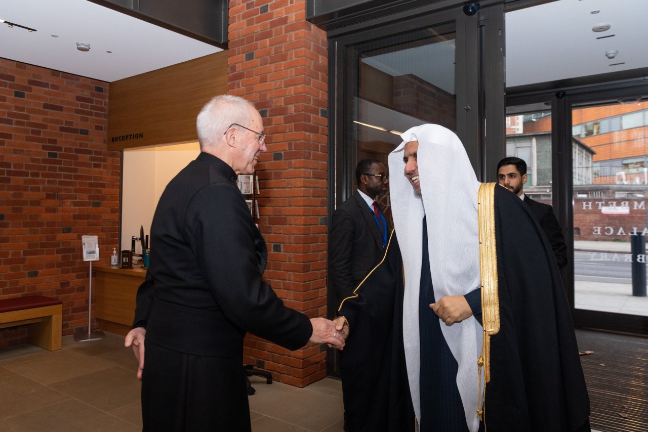 HE Justin Welby, Archbishop of Canterbury, hosted HE Sheikh Dr.Mohamma Alissa, the SG of the MWL, for lunch at Lambeth Palace, London