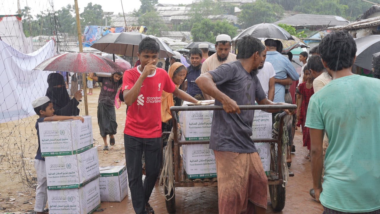 Liga Muslim Dunia telah menyelesaikan distribusi paket makanan bagi para pengungsi paksa &quot;Rohingya&quot;