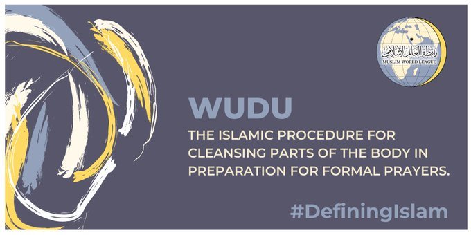 Performing Wudu is the act of cleansing in preparation for formal prayer