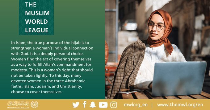 In Islam, the true purpose of the hijab is to strengthen a woman’s individual connection with God