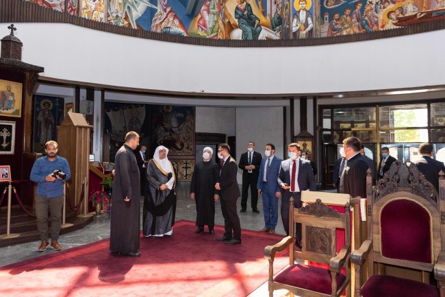 La cathédrale de Skopje capitale de la Macédoine du Nord a apprécié la visite de Mohammad Alissa
