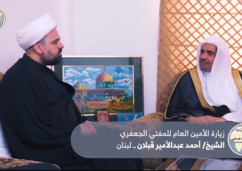 The Jaafaria Mufti in the Republic of Lebanon, received in his office in Beirut the MWL's SG