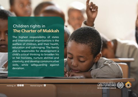 The #CharterofMakkah dedicated some of its items for children rights. 