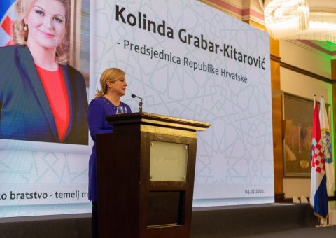 صدر جمہوریہ کروشیا:میرے لئے باعث شرف ہے کہ میں"انسانی اخوت"کے عنوان پرمنعقدہ کانفرنس کی سرپرستی کررہی ہوں