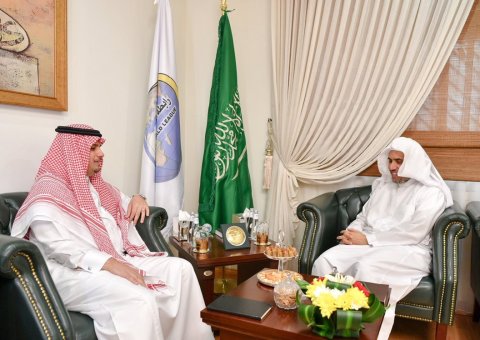HE SG Dr Alissa receives at his Riyadh Office this morning HE Dr Abdulmageed Albinayyan,President of Naif Arabic  University for Security Science.They reviewed issues of common concern