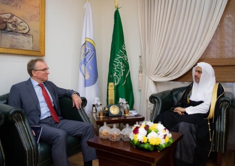 His Excellency the Muslim World League's Secretary General Sheikh Dr. Mohammad Alissa, received today the German Ambassador
