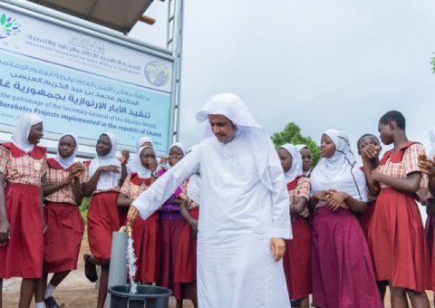 MWL's well project in Ghana provides a critical water supply to communities throughout the country