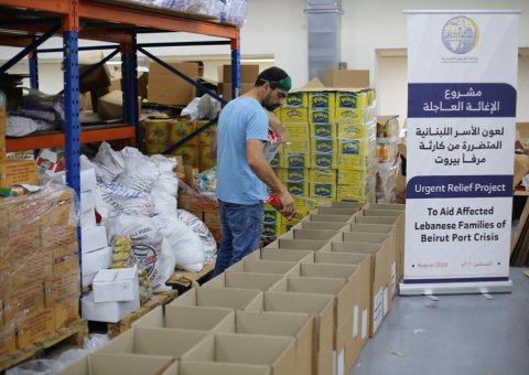 Cette semaine, la LIM a initié la première phase de son plan de secours au Liban, par une distribution de paniers repas, aux personnes touchées par l’explosion du Port Beyrouth.