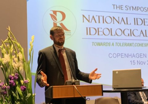 During the first panel at NIIS2019, Denmark's Chief Rabbi Jair Melchior says, "National security starts with responsibility for our own words - the things we say, and how we interpret what others say. We must communicate." MWL in Denmark
