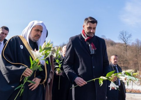 Mohammad Alissa visited the Srebrenica Memorial Center in Bosnia-Herzegovina