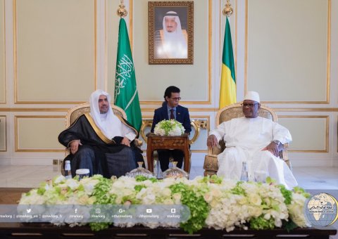 His Excellence the Malian President met His Excellecy the Secretary General of the Muslim World League this morning in Riyadh