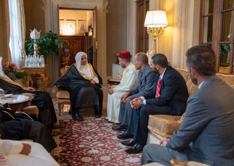 Dr. ِِAlissa meets with a number of leaders of the Muslim Community in Florence, Italy