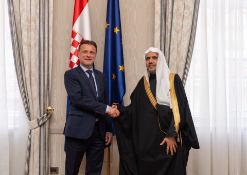 معالي الشيخ د. ⁧‫محمد العيسى‬⁩ يلتقي معالي رئيس البرلمان في ⁧‫كرواتيا