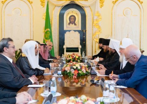 HE Dr. Mohammad Alissa met with the Patriarch Kirill of Moscow and All Russia this summer