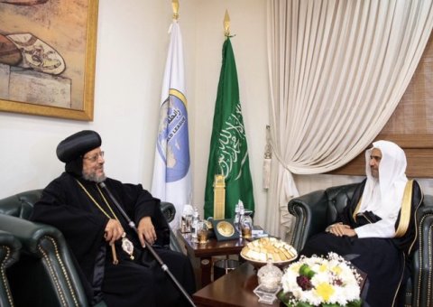 The MWL Secretary General welcomed His Grace Bishop Morcos of the Coptic Orthodox Church in the Greater Shubra in Egypt