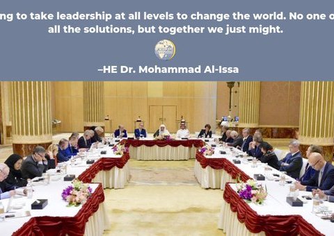  HE Dr. Mohammad Alissa says: "It is going to take leadership at all levels ot change the world. No one of us has all the solutions, but together we just might"