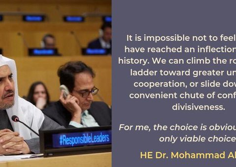 HE Dr.Mohammad Alissa calls for all people,regardless of background or faith, to push for greater unity & cooperation.