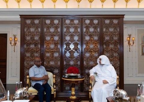 سیکرٹری جنرل رابطہ اور چیئرمین مسلم علماء کونسل شیخ ڈاکٹر محمد العیسی نے نئی دہلی میں مالدیپ کے وزیر خارجہ جناب عبد اللہ شاہد سے ملاقات کی۔