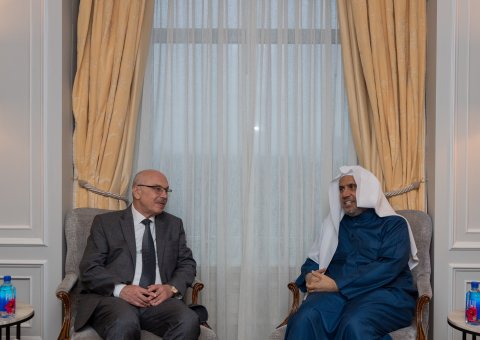 His Excellency Sheikh Dr. Mohammad Al-Issa, Secretary-General of the Muslim World League (MWL) and Chairman of the Organization of Muslim Scholars, received the United Nations Counter-Terrorism Delegation