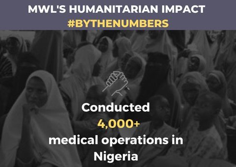 MWL is committed to providing effective health aid, providing funding to conduct over 4,000 operations in Nigeria last year