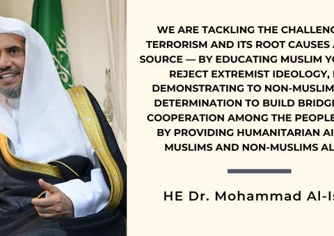 MWL is tackling terrorism at its roots by educating Muslim youth to reject extremist ideology & demonstrating our determination to build bridges of cooperation among all people