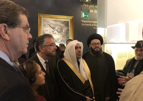This morning HE Dr. Mohammad Alissa toured the polinmuseum with fellow Muslim dignitaries and delegates from AJCGlobal and JHIInstytut