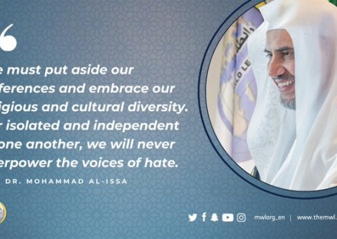 We must put aside our differences and embrace our religious and cultural diversity