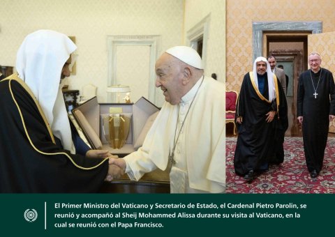 El Papa Francisco recibió en el Vaticano al Secretario General, Presidente de la Comisión de Ulemas, el Sheij Mohammed Al-Issa