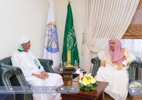 H.E. the MWL's S.G. received the Sudanese Ambassador to the Kingdom