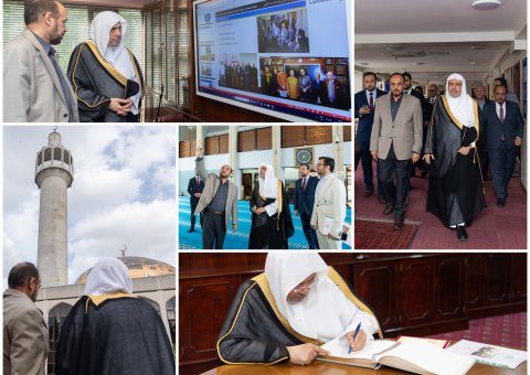 Pusat Kebudayaan Islam di London menyambut Yang Mulia Sekretaris Jenderal LMD, Ketua Asosiasi Ulama Muslim, Syekh Dr. Mohammed Alissa