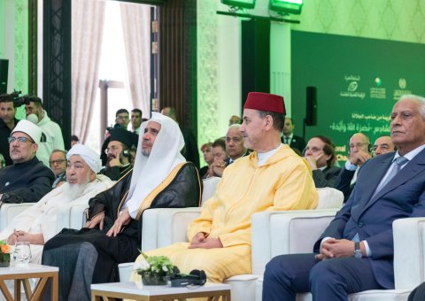 His Excellency Sheikh Dr. Mohammed Al-Issa launches the international conference on "Faith in a Changing World”, from Rabat, Morocco