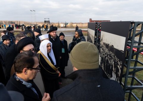HE Dr. Mohammad Alissa lead the most senior Islamic leadership delegation to ever visit Auschwitz Museum for its 75th anniversary of the camp's liberation, continuing his mission to combat Holocaust denial in the Islamic world