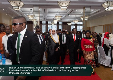 In tribute to the sponsorship of 6,000 orphans by the Muslim World League, the organization inaugurated its orphan programs in the Republic of Malawi.