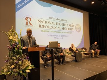 At the Symposium on National Identity and Ideological Security NIIS2019, anouar_touimi shared the importance of tolerance and cohesion within national identity. MWLinDenmark