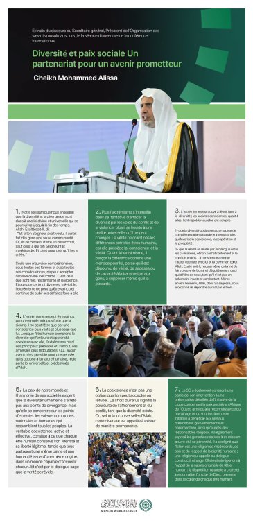 Extraits de l’allocution du Secrétaire général, cheikh Mohammed Al-Issa lors du lancement de l’initiative de la Ligue pour la paix sociale en Afrique de l’Ouest, dans la capitale nigériane Abuja