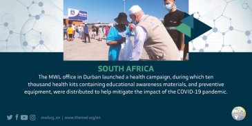 The Muslim World League distributed 10,000 health kits in South Africa